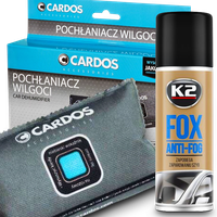 K2 CARDOS POCHŁANIACZ WILGOCI DO AUTA SAMOCHODOWY ANTYPARA DO SZYB ANTI-FOG