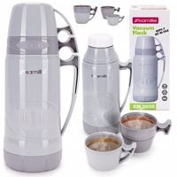 TERMOS BIDON BUTELKA KUBEK TERMICZNY SZKLANY WKŁAD 600 ml KAMILLE