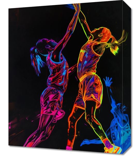 Obraz 40x50cm Mecz W Kosza zdjęcie 1