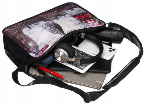 Młodzieżowa, pojemna torba na szerokim pasku - Loren na Arena.pl