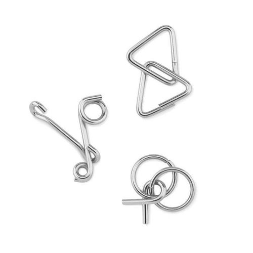 Zestaw 3 metalowych łamigłówek na Arena.pl