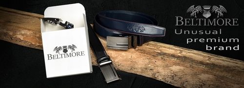 Pasek męski skórzany premium szeroki 4cm klasyczny czarny Beltimore na Arena.pl