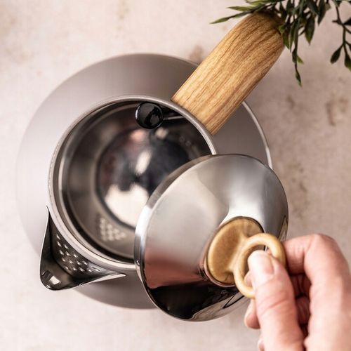 Czajnik elektryczny Bezprzewodowy OBROTOWY 1,7 L Stalowy KLAUSBERG BEŻOWY na Arena.pl