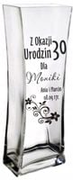 Wazon z grawerem prezent na urodziny 30 40 50 60