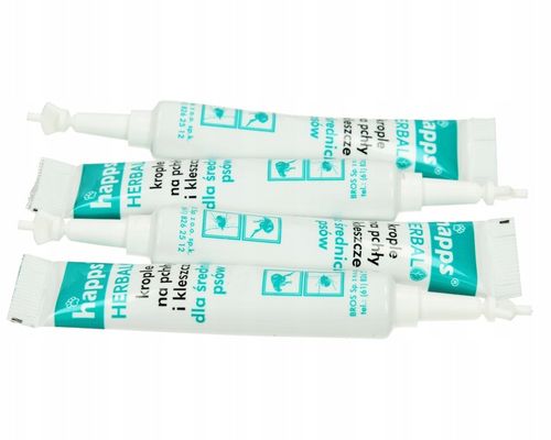 KROPLE NA PCHŁY KLESZCZE DLA DUŻYCH PSÓW (20-40KG) HAPPS DŁUGIE DZIAŁANIE na Arena.pl