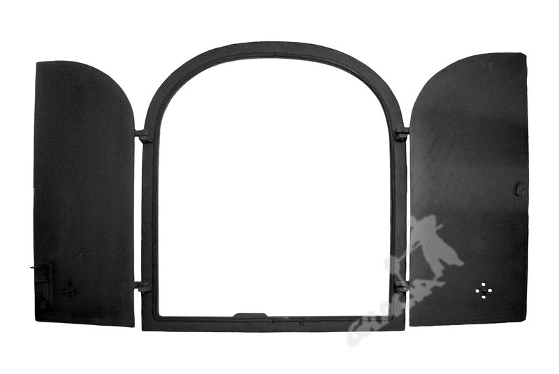 DRZWI A2 - 70X63 CM + TERMOMETR 0-250°C ŻELIWNE DO WĘDZARNI CHLEBOWE zdjęcie 2