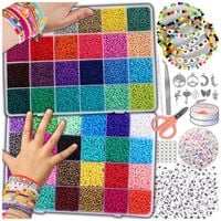 KORALIKI DO ROBIENIA BRANSOLETEK BIŻUTERII ZESTAW KORALIKÓW LITERKI 35000