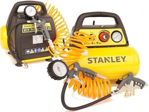 STANLEY KOMPRESOR SPRĘŻARKA 6L 8 BAR + ZESTAW 6el. na Arena.pl