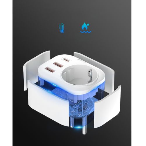 GNIAZDO SIECIOWE ŁADOWARKA DEVIA SMART PD 20W USB-C 2x USB na Arena.pl