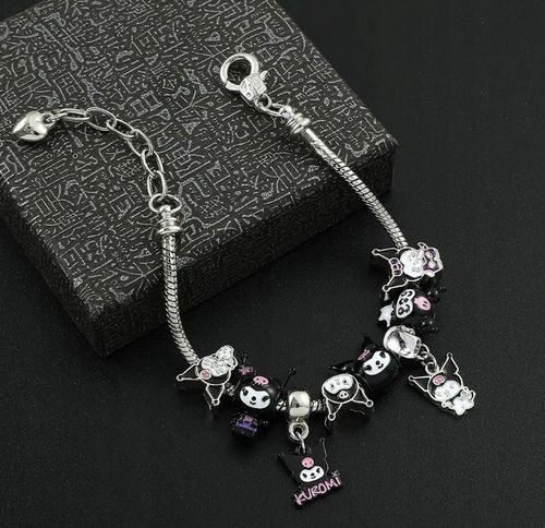 Bransoletka Modułowa Kotek Hello Kitty Kuromi Zawieszka Charms Cześć Kotku na Arena.pl