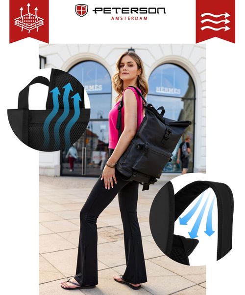 plecak miejski ptn nairobi-9152 black zdjęcie 5
