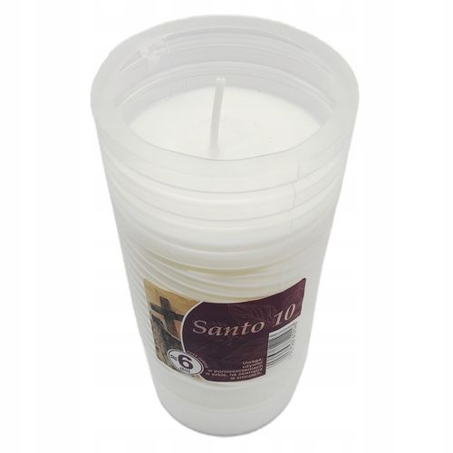 WKŁADY DO ZNICZY Santo 10 parafinowy 6 DNI Ignis 16 cm na Arena.pl