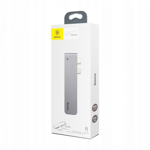 BASEUS B0G ADAPTER TYPE-C TO MULTI PORT 5IN1 SPACE GRAY na Arena.pl