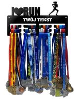 Wieszak na medale I LOVE RUN twoje imię dowolny tekst 212.1