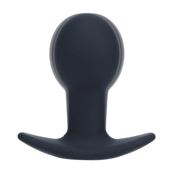 Single Bulb Vibrating Silicone Anal Plug - Black zdjęcie 7