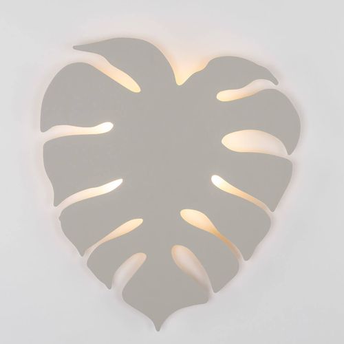 Lampa naścienna do sypialni Monstera 6436 listek metalowa biała na Arena.pl