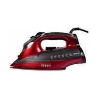 Żelazko parowe RAVEN EZ003X 3000W blokada kapania czerwone