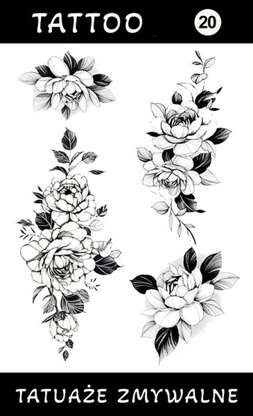 Tatuaże zmywalne Róże zdjęcie 1