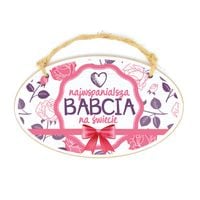 tabliczka owalna najwspanialsza babcia na świecie