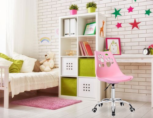 Fotel obrotowy Grover różowy na Arena.pl