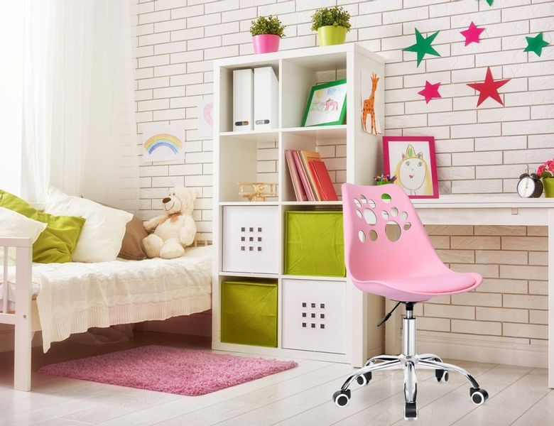 Fotel obrotowy Grover różowy zdjęcie 9