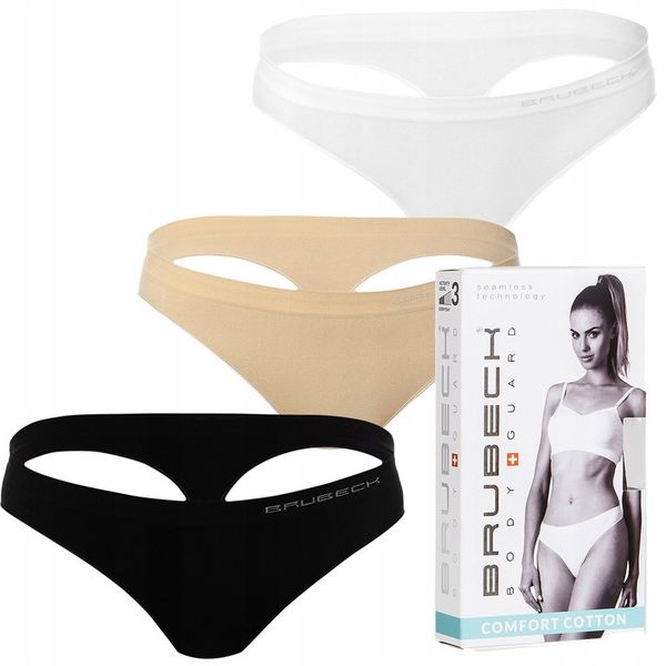 ZESTAW STRINGI 3szt BRUBECK COMFORT COTTON S zdjęcie 1