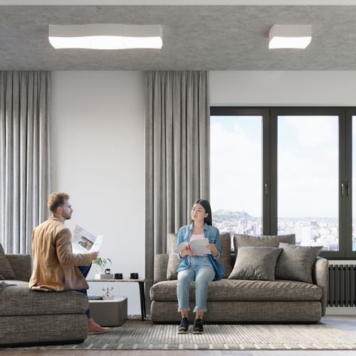 Plafon SQUARE 1 biały na Arena.pl