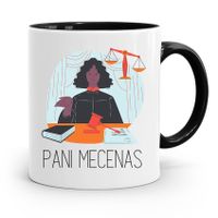 Kubek Czarny Dla Prawnika Mecenasa Pan Mecenas Z Nadrukiem Ze Zdjęciem