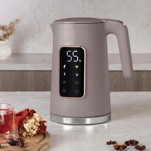 Czajnik elektryczny z regulacją temperatury cyfrowy 1,7 l Taupe Collection na Arena.pl