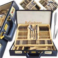 KOMPLET SZTUĆCÓW ZESTAW SZTUĆCÓW NA 12 OSÓB SZTUĆCE POŁYSK WALIZKA 72 EL.