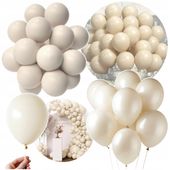balony beżowe urodzinowe dekoracje wieczór panieński 10szt modne 25cm grube