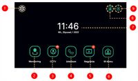 Wideodomofon Virone z 2 monitorami 7" FullHD, RFID, przewodowy, interkom