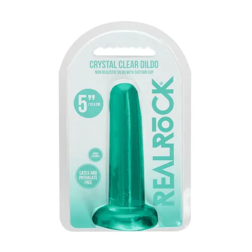 realrock crystal clear prosty z przyssawką 13,5 cm - przezroczysty model na Arena.pl