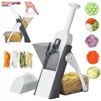 KRAJALNICA SZATKOWNICA DO WARZYW WIELOFUNKCYJNA RĘCZNA SOLIDNA SIEKACZ