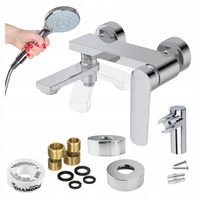 Bateria wannowa ścienna z ruchomą wylewką Kran do wanny z prysznicem SOTBE