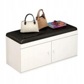 SZAFKA NA BUTY SIEDZISKO SCHOWEK BIAŁA ŁAWKA NOWOCZESNA POJEMNA LOFT 60 CM