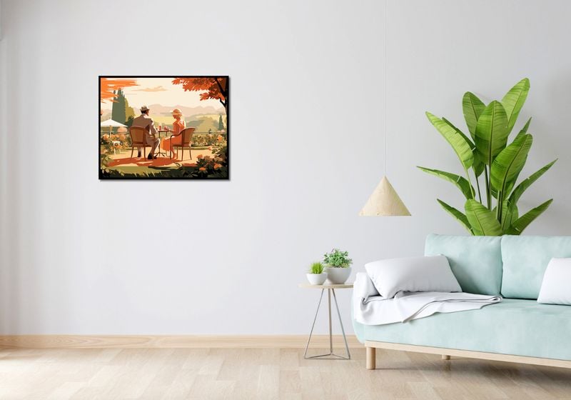 Plakat 76x60,5cm Retro Randka zdjęcie 4