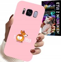 ETUI DO SAMSUNG GALAXY S8 - ŚMIESZNE WZORY I LOVE YOU PIESEK OBUDOWA