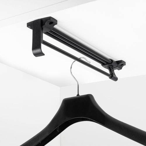 Wieszak wysuwany 35cm na ubrania do szafy czarny AC221-F-CZA na Arena.pl