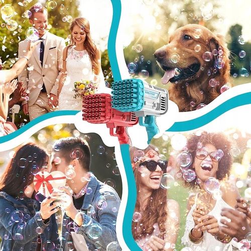 PISTOLET NA BAŃKI MASZYNA DO BANIEK MYDLANYCH GENERATOR AKCESORIA PŁYN na Arena.pl