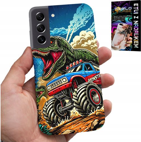 ETUI DO SAMSUNG GALAXY S21 -DINOZAUR W MONSTERTRUCKU WZORY DLA DZIECI na Arena.pl