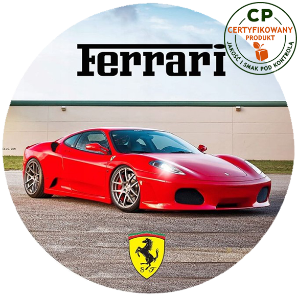 Opłatek na tort Ferrari zdjęcie 1