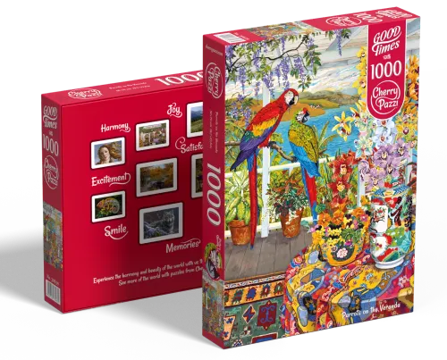 Puzzle 1000 elementów. Papugi na werandzie 30639 na Arena.pl