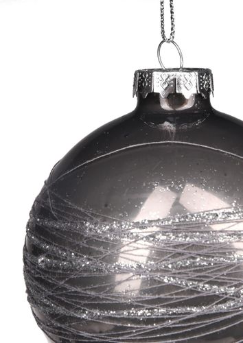 Szara bombka Noel 8cm # na Arena.pl