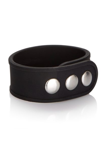 Silicone 3-Snap Erection Ring Black zdjęcie 1