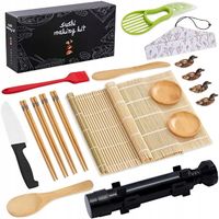 Zestaw Roler Do Robienia Sushi Rolką Mata Nóż XXL