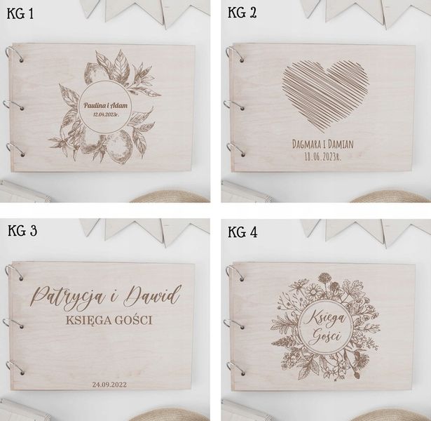 DREWNIANY ALBUM NA ZDJĘCIA PERSONALIZOWANY GRAWER zdjęcie 4