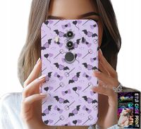 ETUI DO HUAWEI MATE 10 PRO - MODNE WZORY WIDŁY SERCA KOKARDKI KOKARDA
