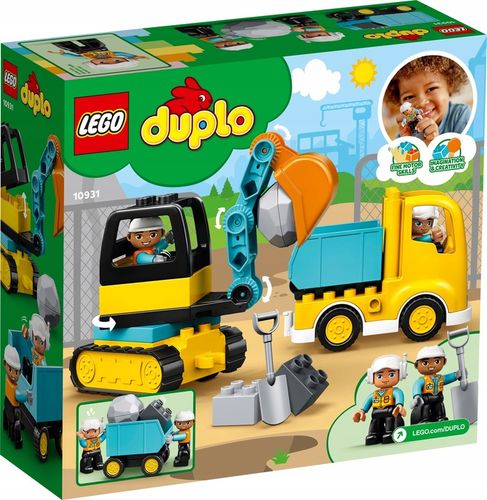 LEGO Duplo 10931 Samochód Ciężarowy koparka budowa duże klocki 2 3 4 latka na Arena.pl