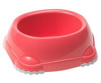 Miska dla psa plastikowa z antypoślizgową gumą Yarro Smarty coral 315ml